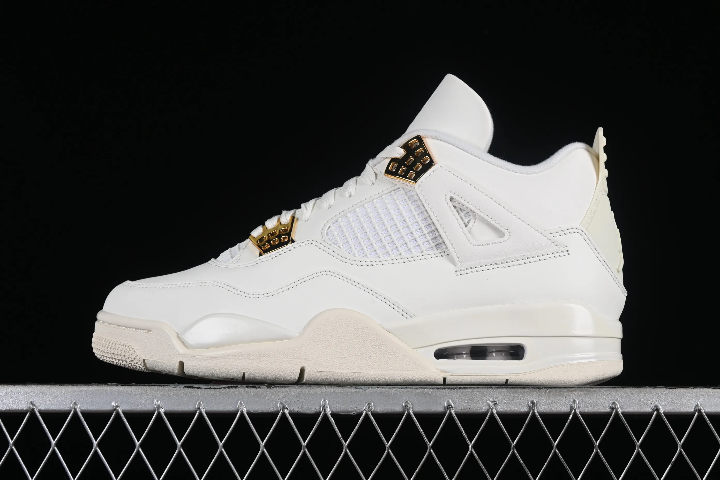All categories Air Jordan Jordan series basketball shoes Air Jordan 4 LW version Air Jordan 4 Retro "Metallic Gold" AJ4 Joe 4 meters white gold AQ9129-170